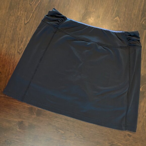Shambala Skort (soft wicking fabric, flattering ruched waistband) - Picture 1 of 7